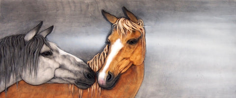 Red: The horses print by Craig Fletcher.